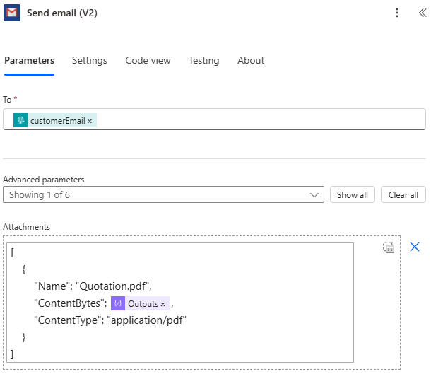 Gmail Attachment Setup